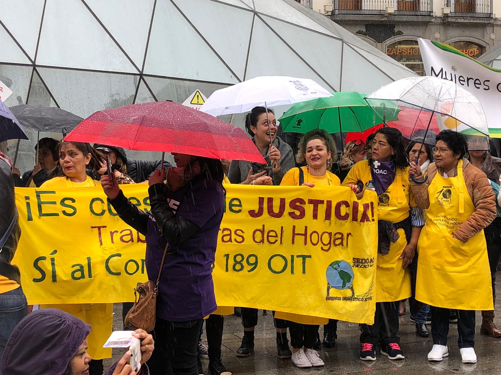 España: La batucada por los derechos